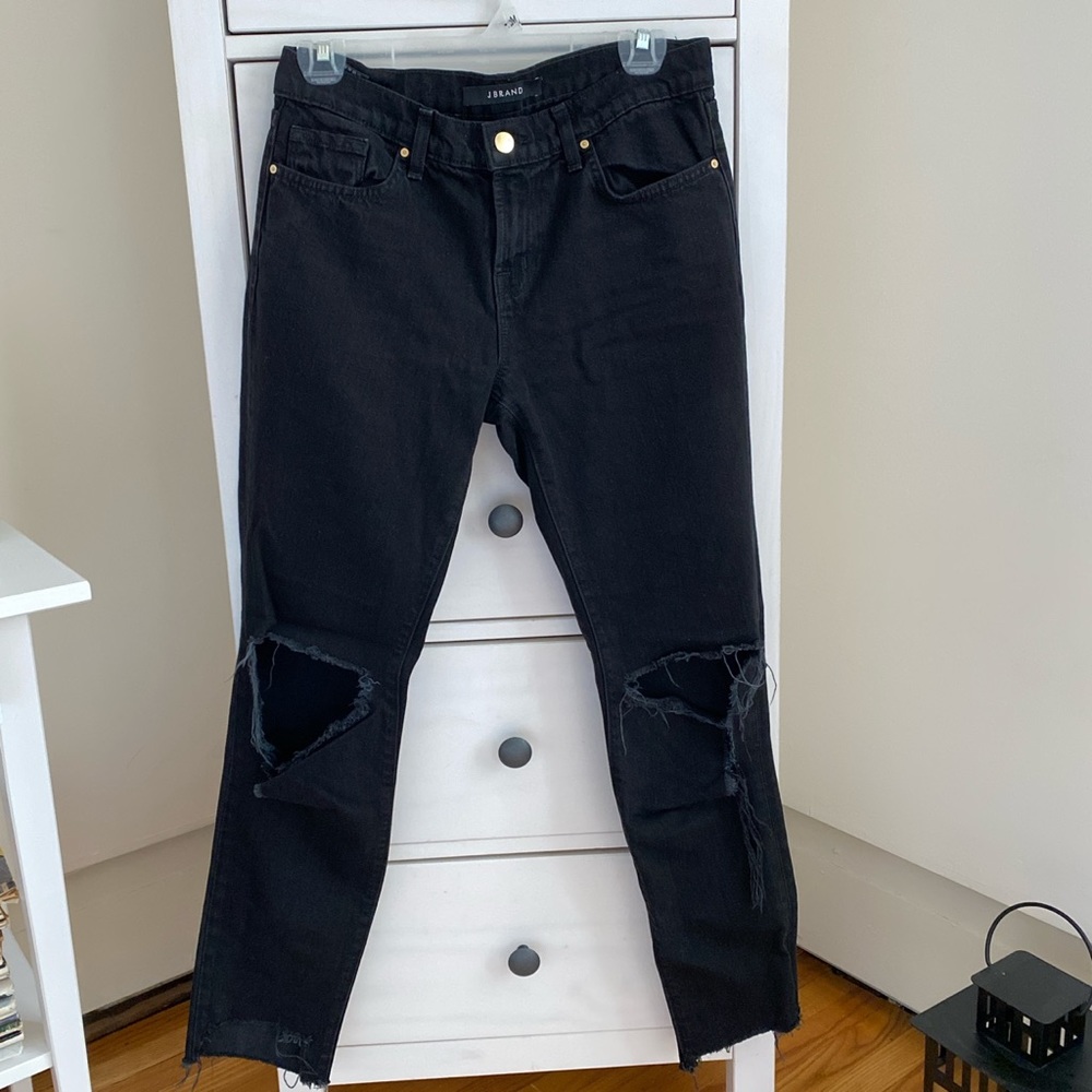 Boyfriend Jeans J Brand Black cut off Jeans 27